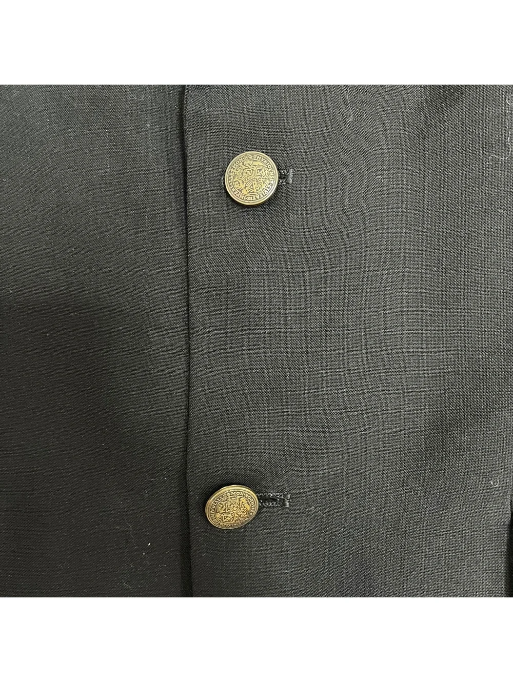 Oscar de la Renta Black Blazer with Gold Buttons